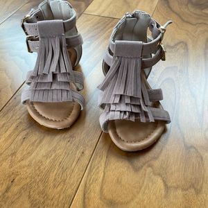 Toddler girl fringe sandal